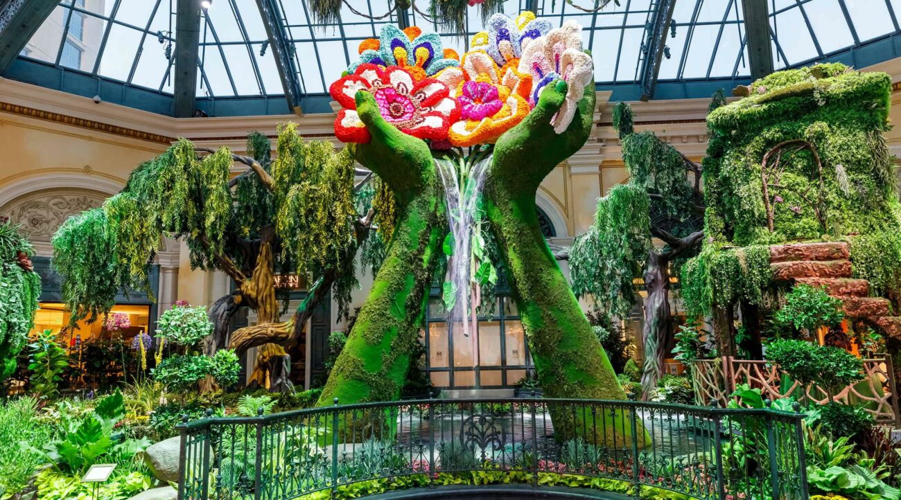 The Chinese New Year display at Bellagio's Conservatory and Botanical  Gardens. (Courtesy)